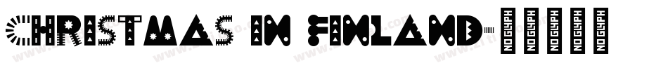 Christmas in Finland字体转换